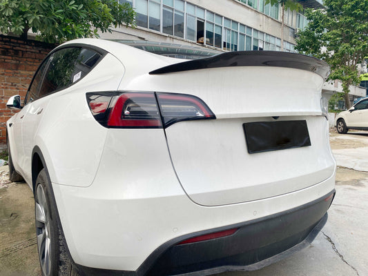 Tesla Model 3 Performance 2017 2018 2019 2020 2021 2022 2023 with Aftermarket Parts - VS Style Rear Lip Spoiler Pre-preg Carbon from Aero Republic