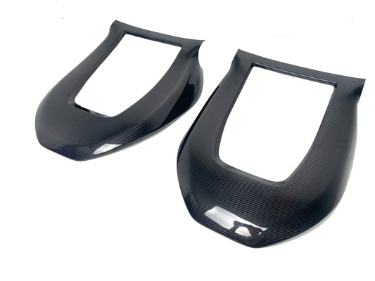 Tesla Model 3 Performance Long Range Standard Base 2017 2018 2019 2020 2021 2022 2023 with Aftermarket Parts - Seatback cover shell overlay Carbon Fiber from Aero Republic