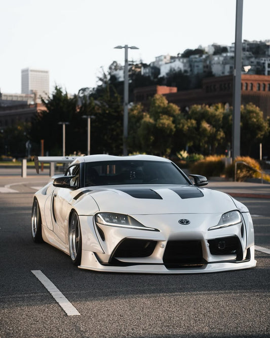 Aero Republic Carbon Fiber Hood Bonnet TS Style for Toyota Supra A90 A91 2020 2021 2022 - Performance SpeedShop
