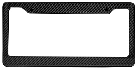 Vehicle with Aftermarket Parts - US Style USA North American Spec 2-Hole Carbon Fiber License Plate Frame Dry Pre-preg Carbon Fiber from Aero Republic