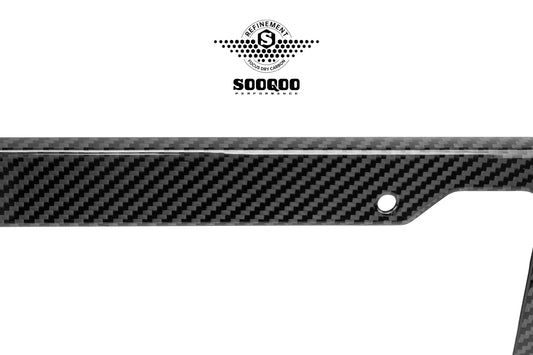 Vehicle with Aftermarket Parts - US Style USA North American Spec 2-Hole Carbon Fiber License Plate Frame Dry Pre-preg Carbon Fiber from Aero Republic