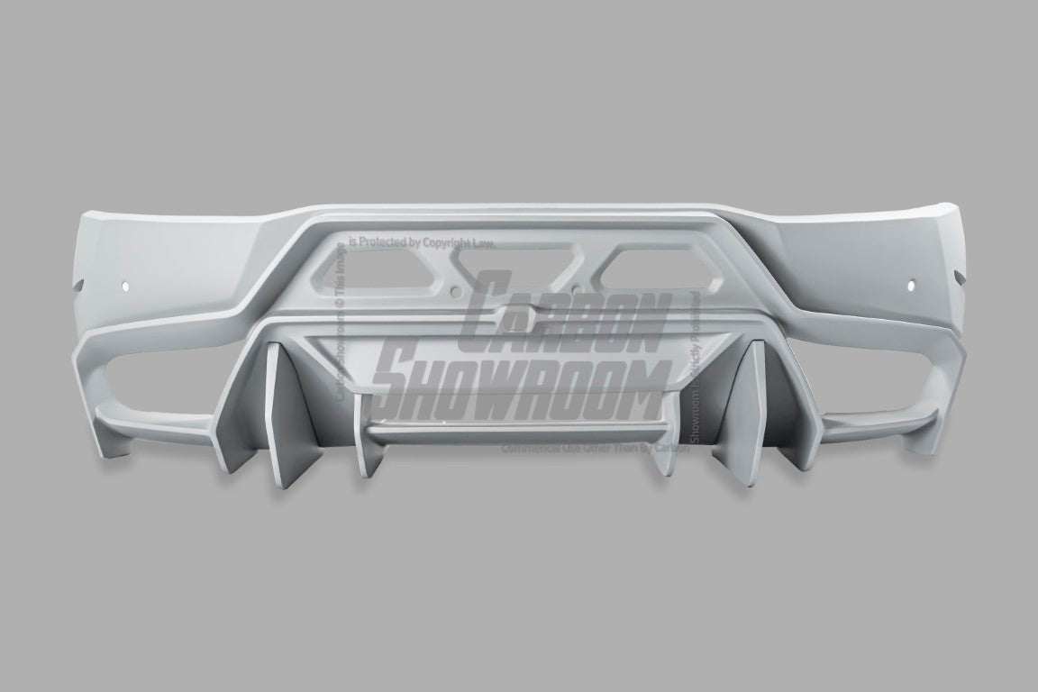 Aero Republic V Style Carbon Fiber Rear Bumper & Diffuser For