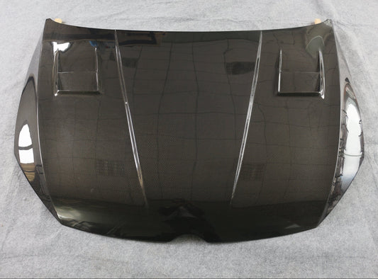Volkswagen Golf R GTI Base MK7 MK7.5 2015 2016 2017 2018 2019 2020 2021 with Aftermarket Parts - ASpec Style Hood Carbon Fiber from Aero Republic