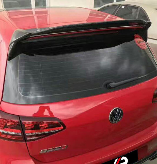 Volkswagen Golf R GTI Base MK7 MK7.5 2015 2016 2017 2018 2019 2020 2021 with Aftermarket Parts - Rear Roof Spoiler Carbon Fiber from Aero Republic
