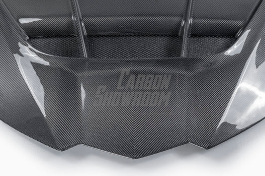 Chevrolet Corvette C8 2020-ON with Aftermarket Parts - Hood Bonnet Carbon Fiber / FRP from Aero Republic