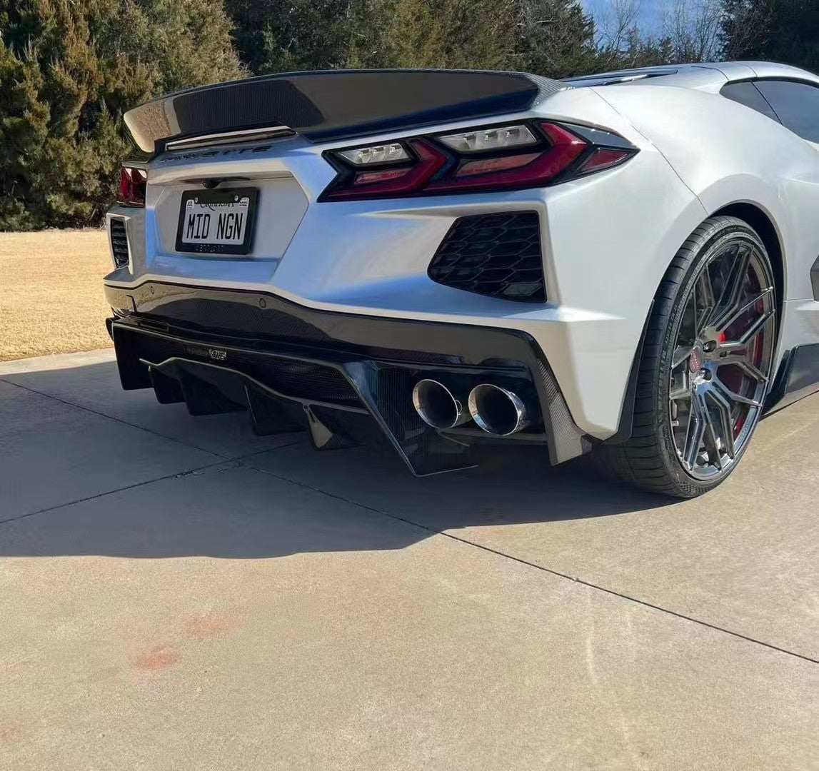 Chevrolet C8 Corvette Base E-Ray Aftermarket Parts - Aero Republic Rear ...