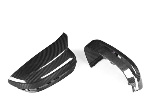 BMW 4 Series M440 430 G22 G23 2020-2021 (Right Hand Drive Only) & 4 Series 430 G22 G23 G26 2022-ON Right Hand Drive Only) & I4 e Drive 40 G26 2022-ON (Right Hand Drive Only) with Aftermarket Parts - F9X Style / RHD Replacement Mirror Caps Pre-preg Carbon Fiber from Aero Republic