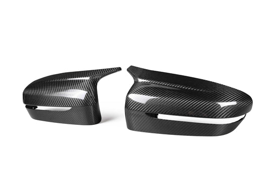BMW 4 Series M440 430 G22 G23 2020-2021 (Right Hand Drive Only) & 4 Series 430 G22 G23 G26 2022-ON Right Hand Drive Only) & I4 e Drive 40 G26 2022-ON (Right Hand Drive Only) with Aftermarket Parts - F9X Style / RHD Replacement Mirror Caps Pre-preg Carbon Fiber from Aero Republic