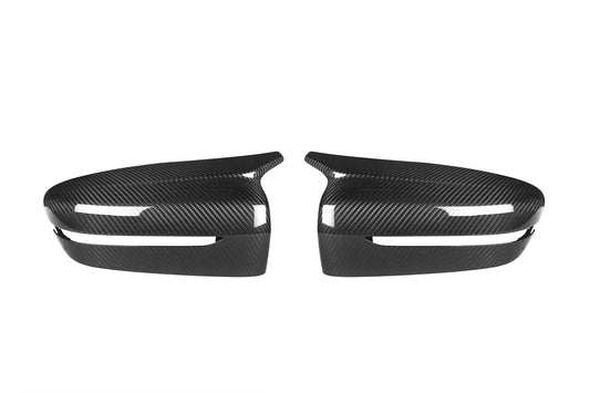 BMW 4 Series M440 430 G22 G23 2020-2021 (Right Hand Drive Only) & 4 Series 430 G22 G23 G26 2022-ON Right Hand Drive Only) & I4 e Drive 40 G26 2022-ON (Right Hand Drive Only) with Aftermarket Parts - F9X Style / RHD Replacement Mirror Caps Pre-preg Carbon Fiber from Aero Republic