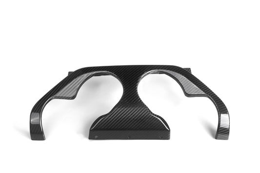 BMW M2 M2C G87 2023 2024 with Aftermarket Parts - MP Style / Center Quad Exit Rear Bumper Center Diffuser Plate Pre-preg Carbon Fiber from Aero Republic