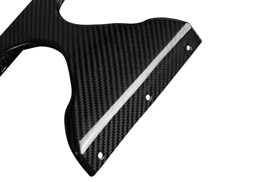 BMW M2 M2C G87 2023 2024 with Aftermarket Parts - MP Style / Center Quad Exit Rear Bumper Center Diffuser Plate Pre-preg Carbon Fiber from Aero Republic
