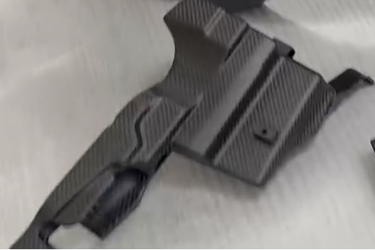 Porsche 911 992.1 Carerra Base/S/T/4/4S/Targa 4/Targa 4S/GTS/GT3RS/Turbo/Turbo S/ST 2020 2021 2022 2023 2024 911 992.2 Carerra Base/S/T/4/4S/Targa 4/Targa 4S/GTS/Turbo/Turbo S 2025-ON with Aftermarket Parts - GT3RS Conversion Windshield Washer Fluid Reservoir Dry Pre-preg Carbon Fiber from Aero Republic