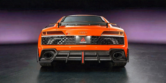 Audi R8 Gen 2 Facelift 2020 2021 2022 2023 with Aftermarket Parts - ART Rear Diffuser Dry Pre-preg Carbon Fiber from ArmorExtend