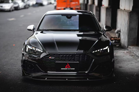 Audi RS5 B9.5 2020 2021 2022 2023 2024 2025with Aftermarket Parts - AE Style Front Lip Carbon Fiber from ArmorExtend