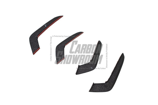 Audi RS5 B9.5 2020 2021 2022 2023 2024 with Aftermarket Parts - AE Style Front Canards Carbon Fiber from ArmorExtend