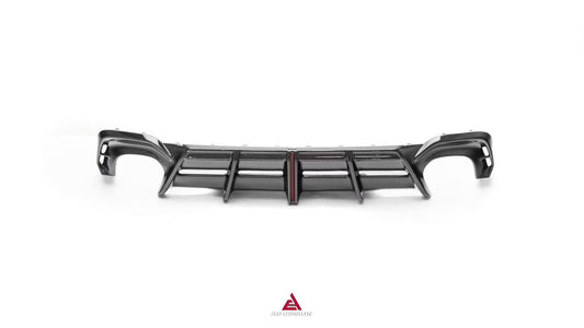 Audi RS5 B9.5 2020 2021 2022 2023 2024 2025 with Aftermarket Parts - AE V2 Style Rear Diffuser & Canards Dry Pre-preg Carbon Fiber from ArmorExtend