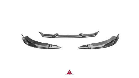 Audi RS5 B9.5 2020 2021 2022 2023 2024 2025 with Aftermarket Parts - AE V2 Style Front Lip Dry Pre-preg Carbon Fiber from ArmorExtend