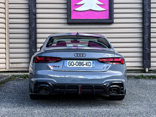 Audi RS5 B9.5 2020 2021 2022 2023 2024 with Aftermarket Parts - AE Style Rear Diffuser Carbon Fiber from ArmorExtend