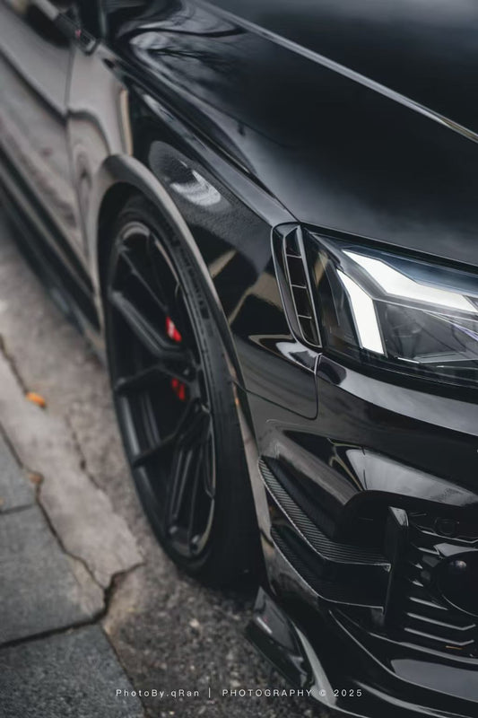 Audi RS5 B9.5 2020 2021 2022 2023 2024 2025 with Aftermarket Parts - AE Style Front Canards Carbon Fiber from ArmorExtend