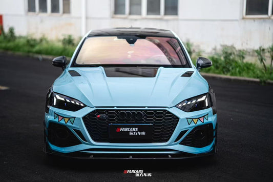 Audi RS5 B9.5 2020 2021 2022 2023 2024 2025with Aftermarket Parts - AE Style Front Lip Carbon Fiber from ArmorExtend