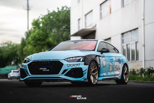 Audi RS5 B9 B9.5 2017 2018 2019 2020 2021 2022 2023 2024 2025 with Aftermarket Parts - AE Style Front Fenders Carbon Fiber from ArmorExtend