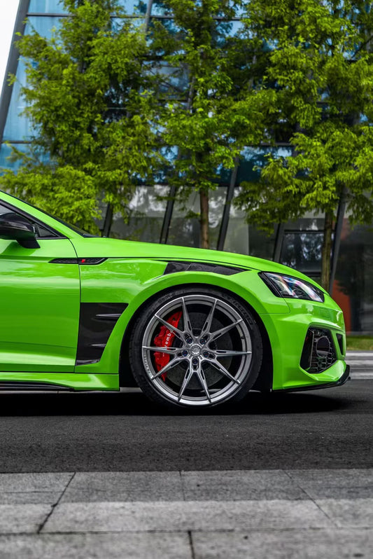 Audi RS5 B9 B9.5 2017 2018 2019 2020 2021 2022 2023 2024 2025 with Aftermarket Parts - AE Style Front Fenders Carbon Fiber from ArmorExtend