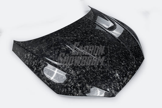 Audi RS5 S5 A5 B9 B9.5 2017 2018 2019 2020 2021 2022 2023 2024 with Aftermarket Parts - AE Style Hood Bonnet Carbon Fiber from?ArmorExtend