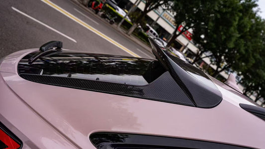 Audi A6 Allroad C8 2020-ON with Aftermarket Parts - V2 Style Rear Roof Spoiler Pre-preg Carbon Fiber from Karbel Carbon