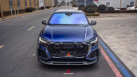Audi RSQ8 2021 2022 2023 2024 with Aftermarket Parts - AE Style  Front Canards Carbon Fiber from ArmorExtend