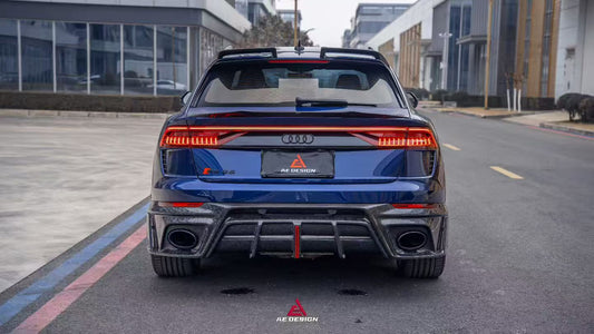 Audi RSQ8 2021 2022 2023 2024 with Aftermarket Parts - AE Roof Spoiler Pre-preg Carbon Fiber from ArmorExtend