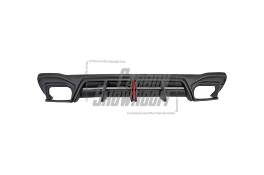 Audi S4 / A4 (With S-line Bumper) B9.5 2020 2021 2022 2023 2024 with Aftermarket Parts - AE / Plustic Style Rear Diffuser & Canards Carbon Fiber / ABS
