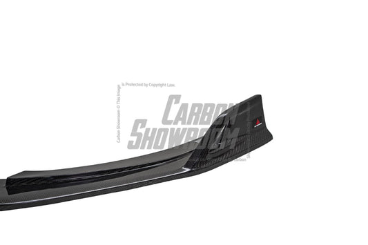 Audi S4 / A4 (With S-line Bumper) B9.5 2020 2021 2022 2023 2024 with Aftermarket Parts - AE Style Front Lip Carbon Fiber from ArmorExtend