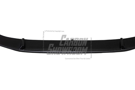 Audi S4 / A4 (With S-line Bumper) B9.5 2020 2021 2022 2023 2024 with Aftermarket Parts - AE Style Front Lip Carbon Fiber from ArmorExtend