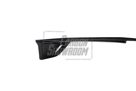 Audi S4 / A4 (With S-line Bumper) B9.5 2020 2021 2022 2023 2024 with Aftermarket Parts - AE Style Front Lip Carbon Fiber from ArmorExtend