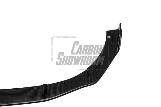 Audi S4 / A4 (With S-line Bumper) B9.5 2020 2021 2022 2023 2024 with Aftermarket Parts - AE Style Front Lip Carbon Fiber from ArmorExtend