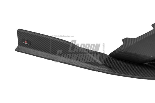 Audi S4 / A4 (With S-line Bumper) B9.5 2020 2021 2022 2023 2024 with Aftermarket Parts - AE Style Rear Diffuser Carbon Fiber from ArmorExtend