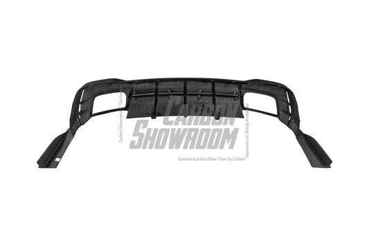 Audi S4 / A4 (With S-line Bumper) B9.5 2020 2021 2022 2023 2024 with Aftermarket Parts - AE Style Rear Diffuser Carbon Fiber from ArmorExtend