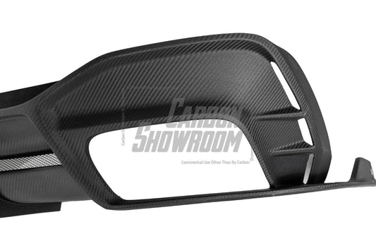Audi S4 / A4 (With S-line Bumper) B9.5 2020 2021 2022 2023 2024 with Aftermarket Parts - AE Style Rear Diffuser Carbon Fiber from ArmorExtend