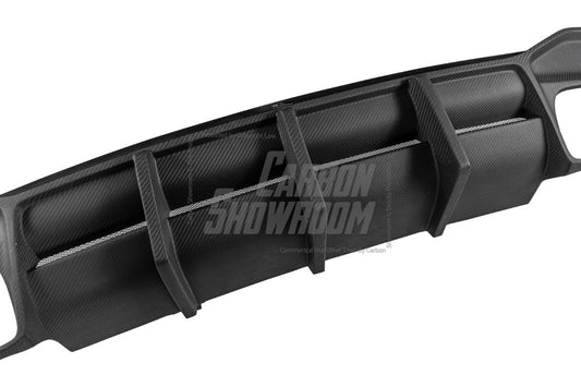 Audi S4 / A4 (With S-line Bumper) B9.5 2020 2021 2022 2023 2024 with Aftermarket Parts - AE Style Rear Diffuser Carbon Fiber from ArmorExtend