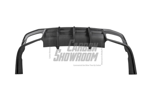 Audi S4 / A4 (With S-line Bumper) B9.5 2020 2021 2022 2023 2024 with Aftermarket Parts - AE Style Rear Diffuser Carbon Fiber from ArmorExtend