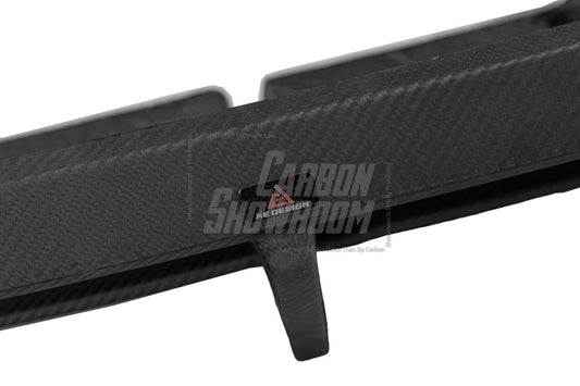 Audi S4 / A4 (With S-line Bumper) B9.5 2020 2021 2022 2023 2024 with Aftermarket Parts - AE Style Rear Diffuser Carbon Fiber from ArmorExtend