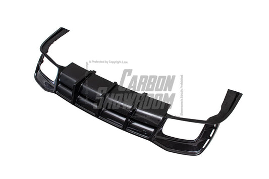 Audi S4 / A4 (With S-line Bumper) B9.5 2020 2021 2022 2023 2024 with Aftermarket Parts - AE Style Rear Diffuser Carbon Fiber from ArmorExtend