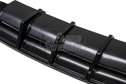 Audi S4 / A4 (With S-line Bumper) B9.5 2020 2021 2022 2023 2024 with Aftermarket Parts - AE Style Rear Diffuser Carbon Fiber from ArmorExtend