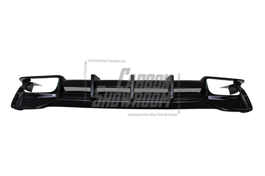 Audi S4 / A4 (With S-line Bumper) B9.5 2020 2021 2022 2023 2024 with Aftermarket Parts - AE Style Rear Diffuser Carbon Fiber from ArmorExtend