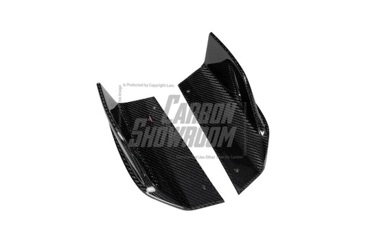Audi S5 A5 (with s-line bumper, does not base model) B9.5 2020 2021 2022 2023 2024 with Aftermarket Parts - AE Rear Diffuser & Canards Carbon Fiber from ArmorExtend 