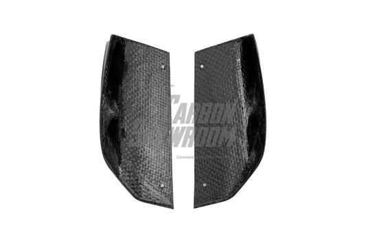 Audi S5 A5 (with s-line bumper, does not base model) B9.5 2020 2021 2022 2023 2024 with Aftermarket Parts - AE Rear Diffuser & Canards Carbon Fiber from ArmorExtend 