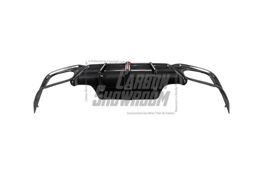 Audi S5 A5 (with s-line bumper, does not base model) B9.5 2020 2021 2022 2023 2024 with Aftermarket Parts - AE Rear Diffuser & Canards Carbon Fiber from ArmorExtend 