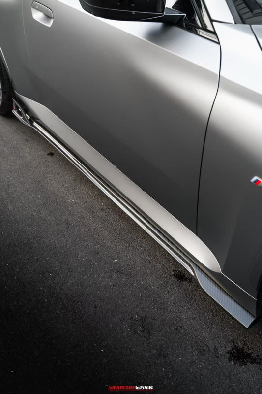 BMW 2 Series G42 230i M240i 2022 2023 2024 with Aftermarket Parts - AE Style Side Skirts Pre-preg Carbon Fiber from ArmorExtend