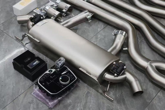 BMW 2 Series M240 G42 2022-ON with Aftermarket Parts - Catback Exhaust with Valve Dual Tips Exit Stainless Steel / Titanium from ArmorExtend