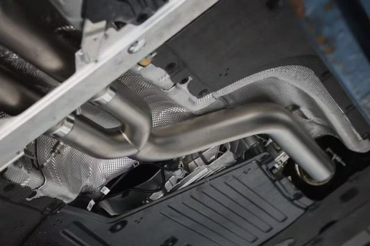 BMW 2 Series M240 G42 2022-ON with Aftermarket Parts - Catback Exhaust with Valve Dual Tips Exit Stainless Steel / Titanium from ArmorExtend